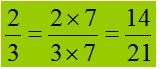 Trasformare una frazione in un'altra equivalente e di dato denominatore