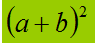 Quadrato della somma di due monomi