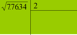 Estrazione della radice quadrata di un numero intero