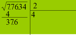 Estrazione della radice quadrata di un numero intero