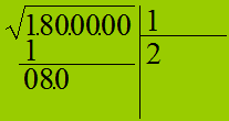 Estrazione della radice quadrata di un numero intero