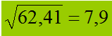 Radice quadrata di un numero decimale