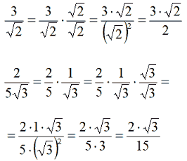 Razionalizzazione del denominatore di una frazione