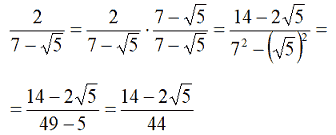 Razionalizzazione del denominatore di una frazione