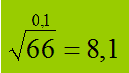 Radice quadrata approssimata per difetto a meno di 0,1