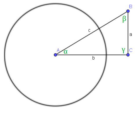 Relazioni trigonometriche per un triangolo rettangolo