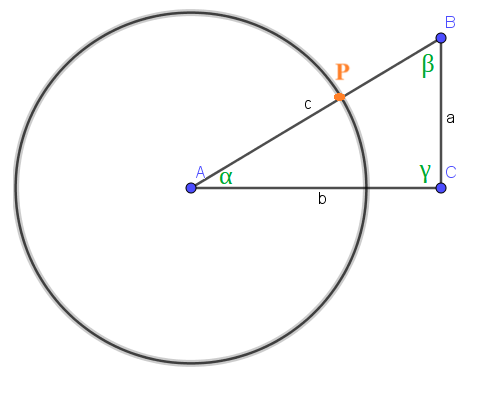 Relazioni trigonometriche per un triangolo rettangolo