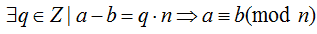 congruenza modulo n in Z